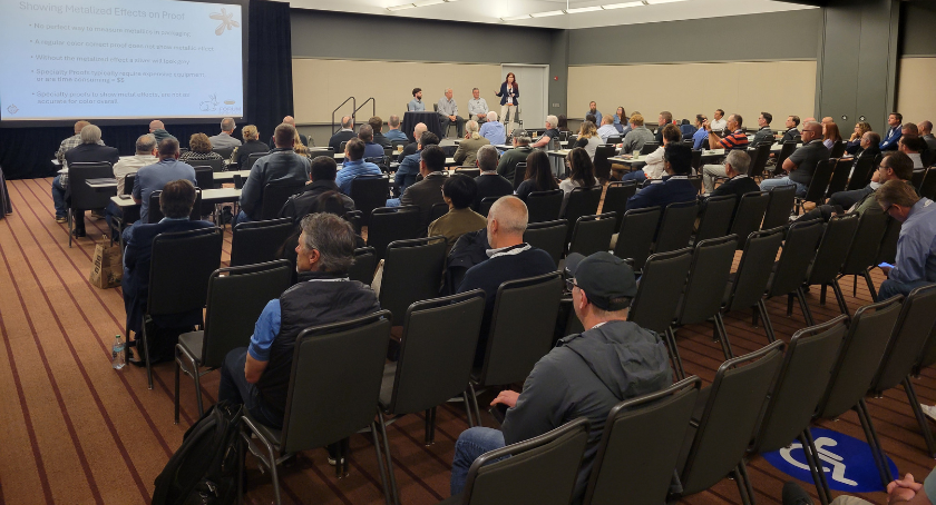 A large crowd attended the FORUM sessions on the opening day of the event.